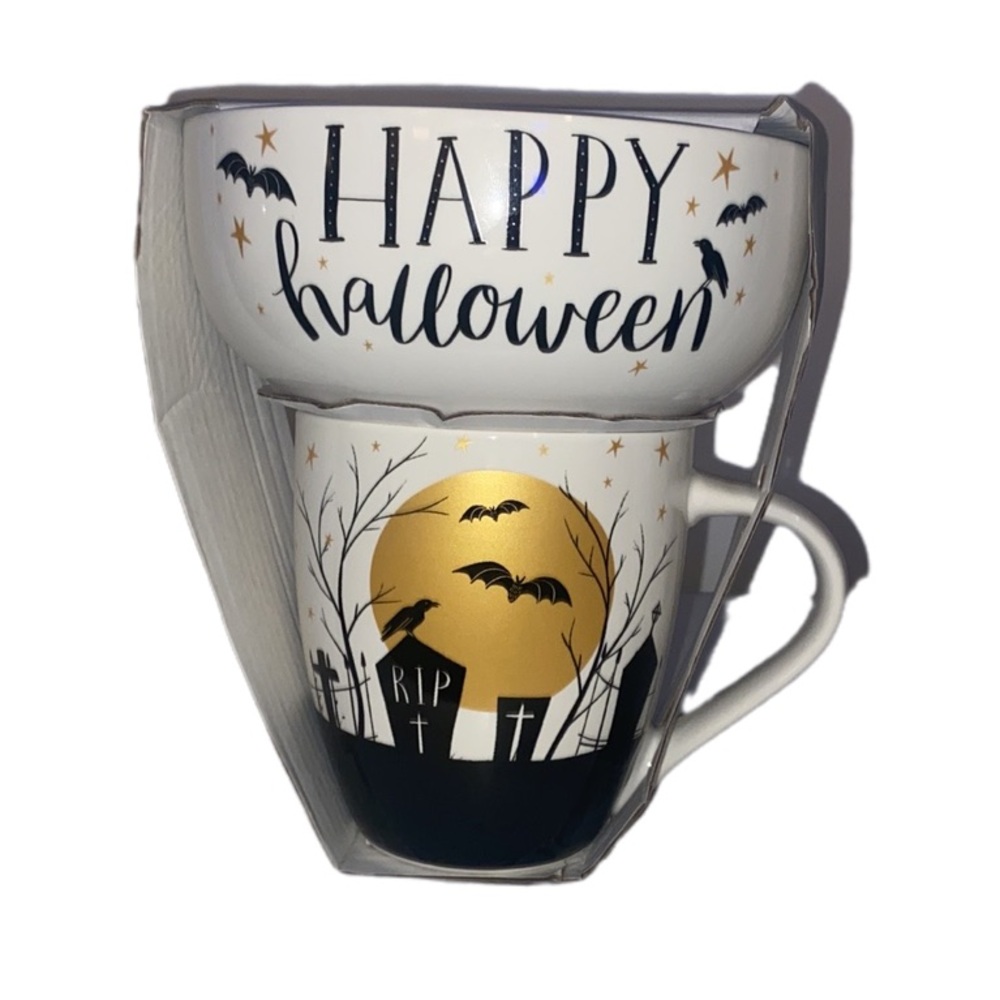 Eaton Fine Dining Happy Halloween Bowl/Mug Set